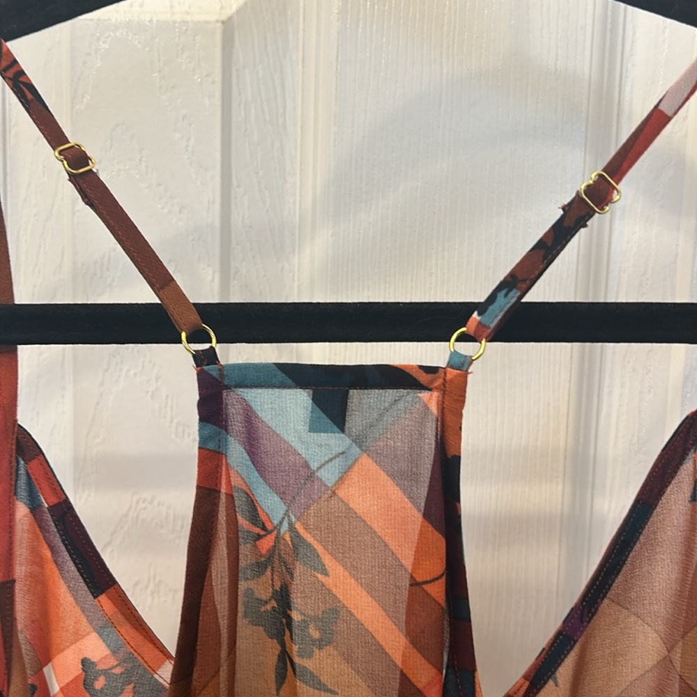 Cabi Lattice Flower Check Pattern (Top & Cami) Bl… - image 5